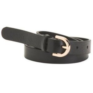 Cinture D'Autore Italy 3/4" Leather Belt 800200 Black Size L